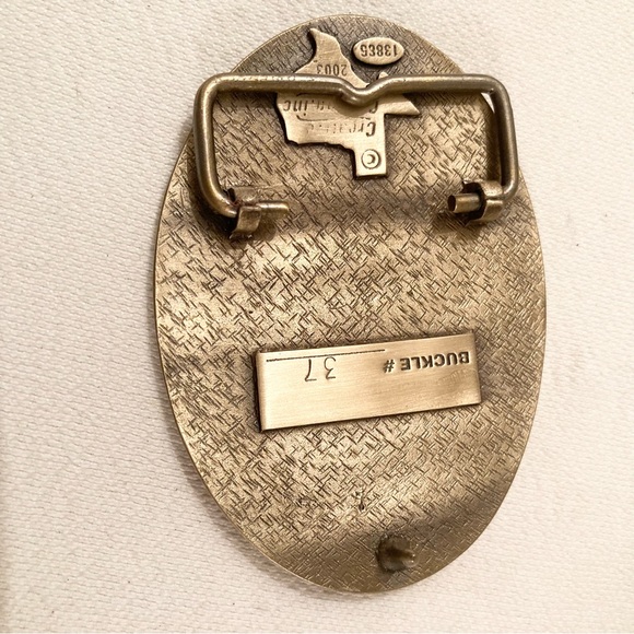 Bronze 55th National Square Dance Convention Belt Buckle - Picture 4 of 5